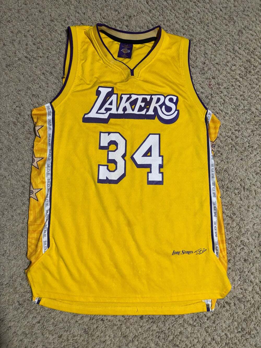 Links Marketing Group Los Angeles Lakers Shaquille O'Neal #34 Lore Series Jersey